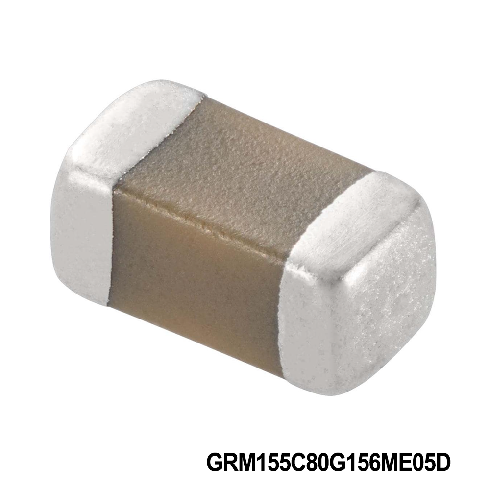 GRM155C80G156ME05D Multilayer Ceramic Capacitors MLCC - SMD/SMT 0402 4VDC 15uF 20% X6S