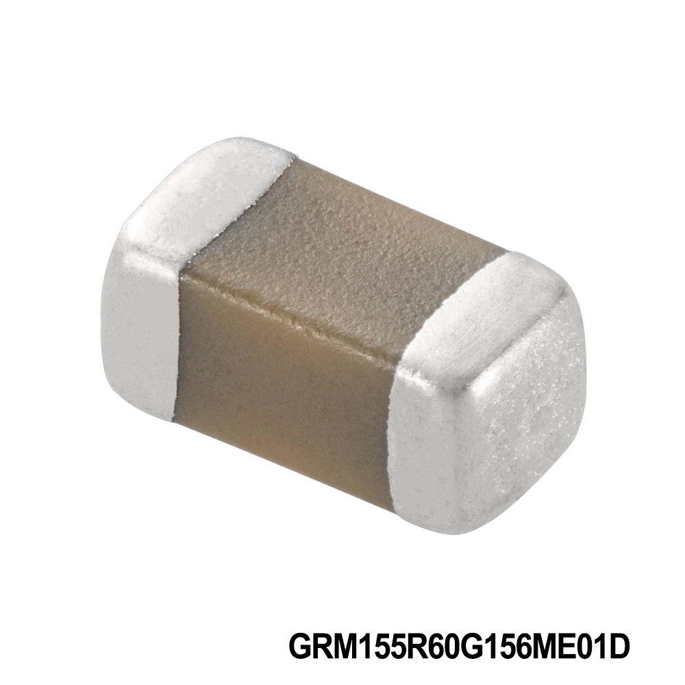Murata Electronics GRM155R60G156ME01D Multilayer Ceramic Capacitors MLCC - SMD/SMT 0402 4VDC 15uF 20% X5R