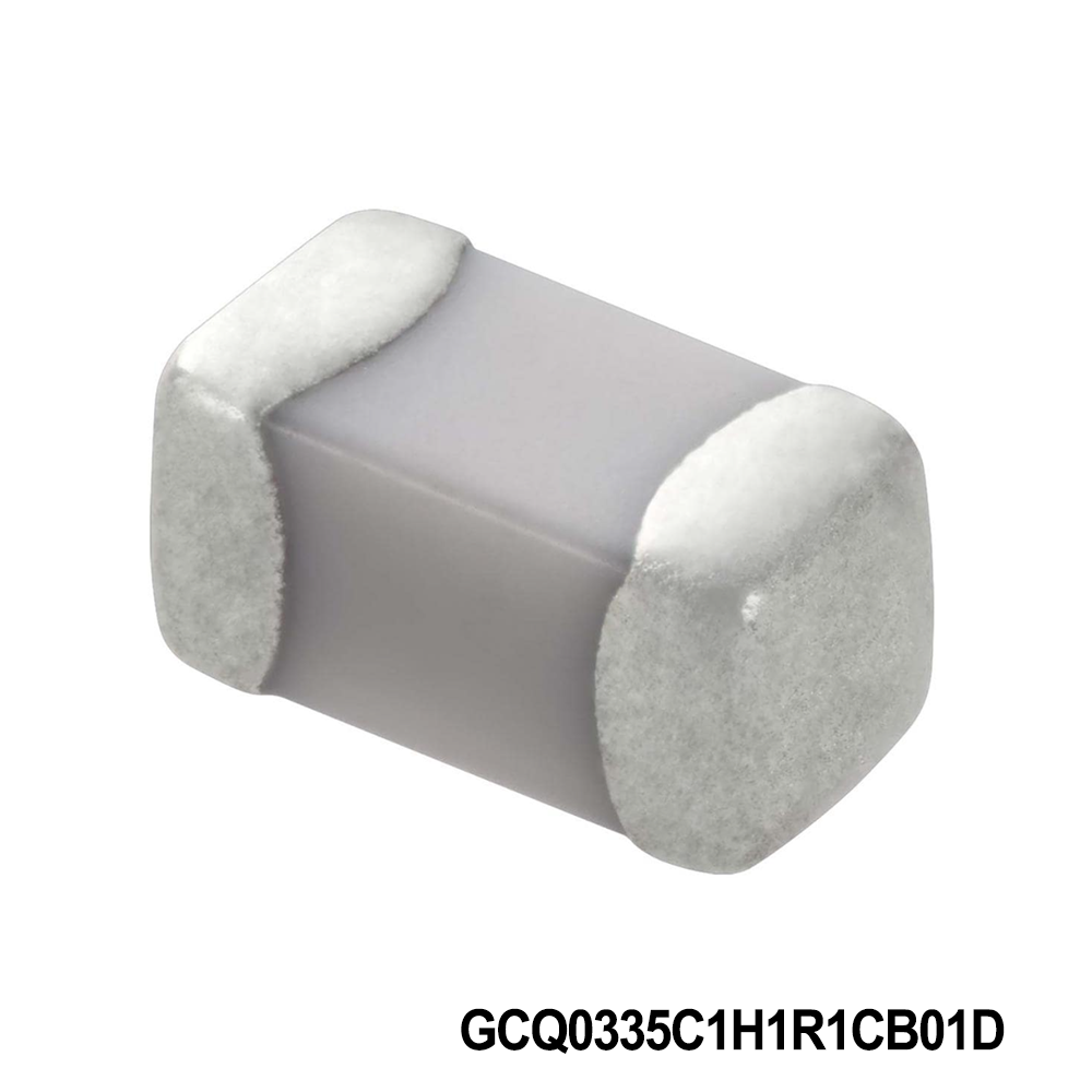 Murata Electronics GCQ0335C1H1R1CB01D Multilayer Ceramic Capacitors MLCC - SMD/SMT 0201 50VDC 1.1pF Tol 0.25pF C0G AEC-Q200