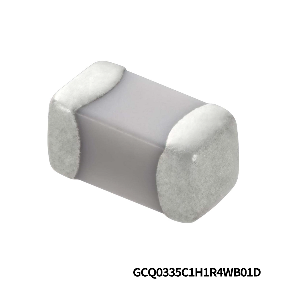 Murata Electronics GCQ0335C1H1R4WB01D Multilayer Ceramic Capacitors MLCC - SMD/SMT 0201 50VDC 1.4pF Tol 0.05pF C0G AEC-Q200