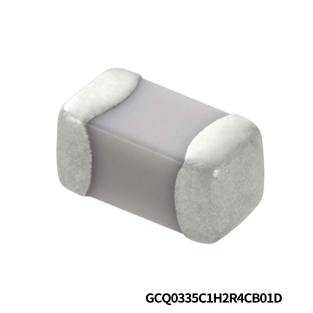 Murata Electronics GCQ0335C1H2R4CB01D Multilayer Ceramic Capacitors MLCC - SMD/SMT 0201 50VDC 2.4pF Tol 0.25pF C0G AEC-Q200