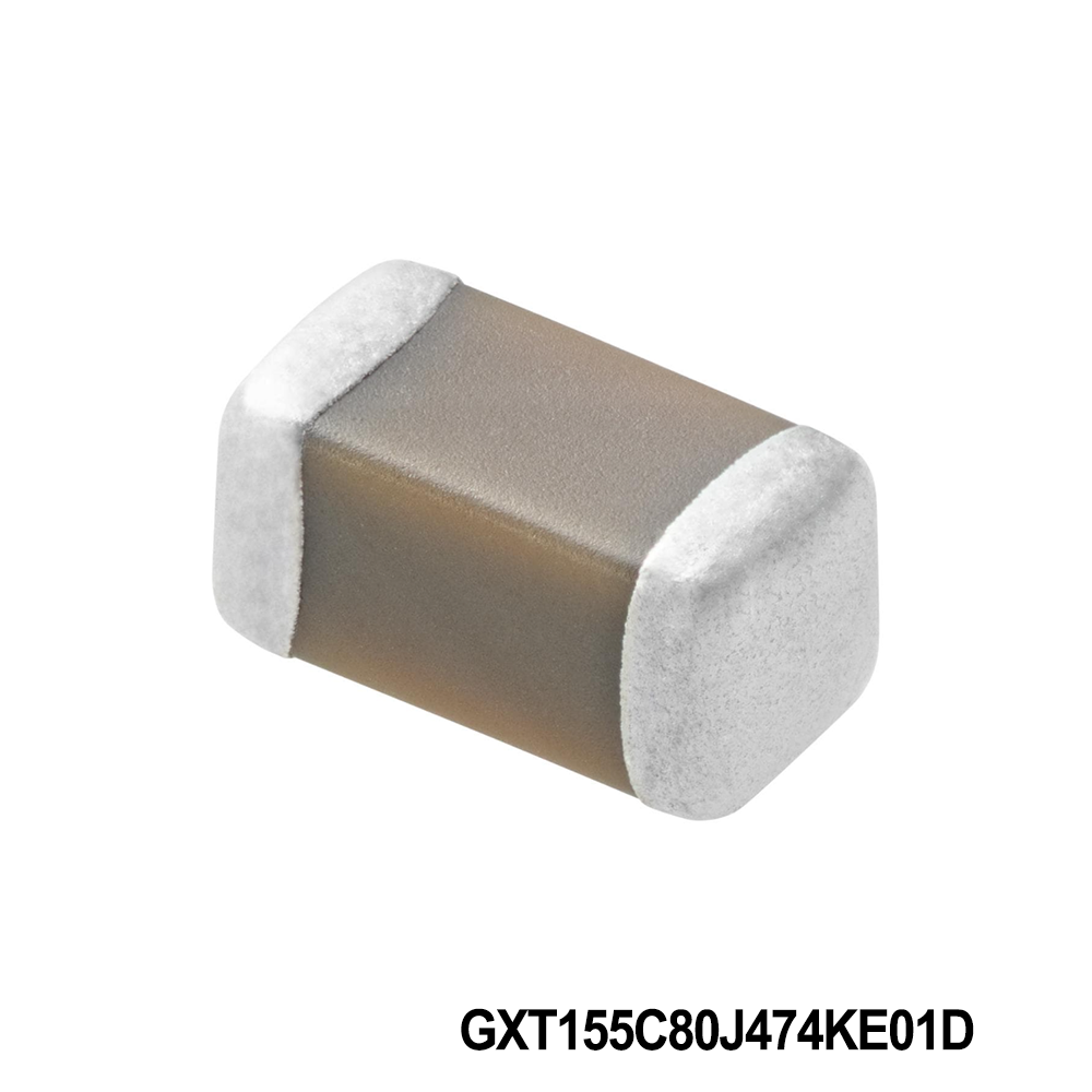 Murata Electronics GXT155C80J474KE01D Multilayer Ceramic Capacitors MLCC - SMD/SMT 0402 6.3VDC 0.47uF 10% X6S AEC-Q200