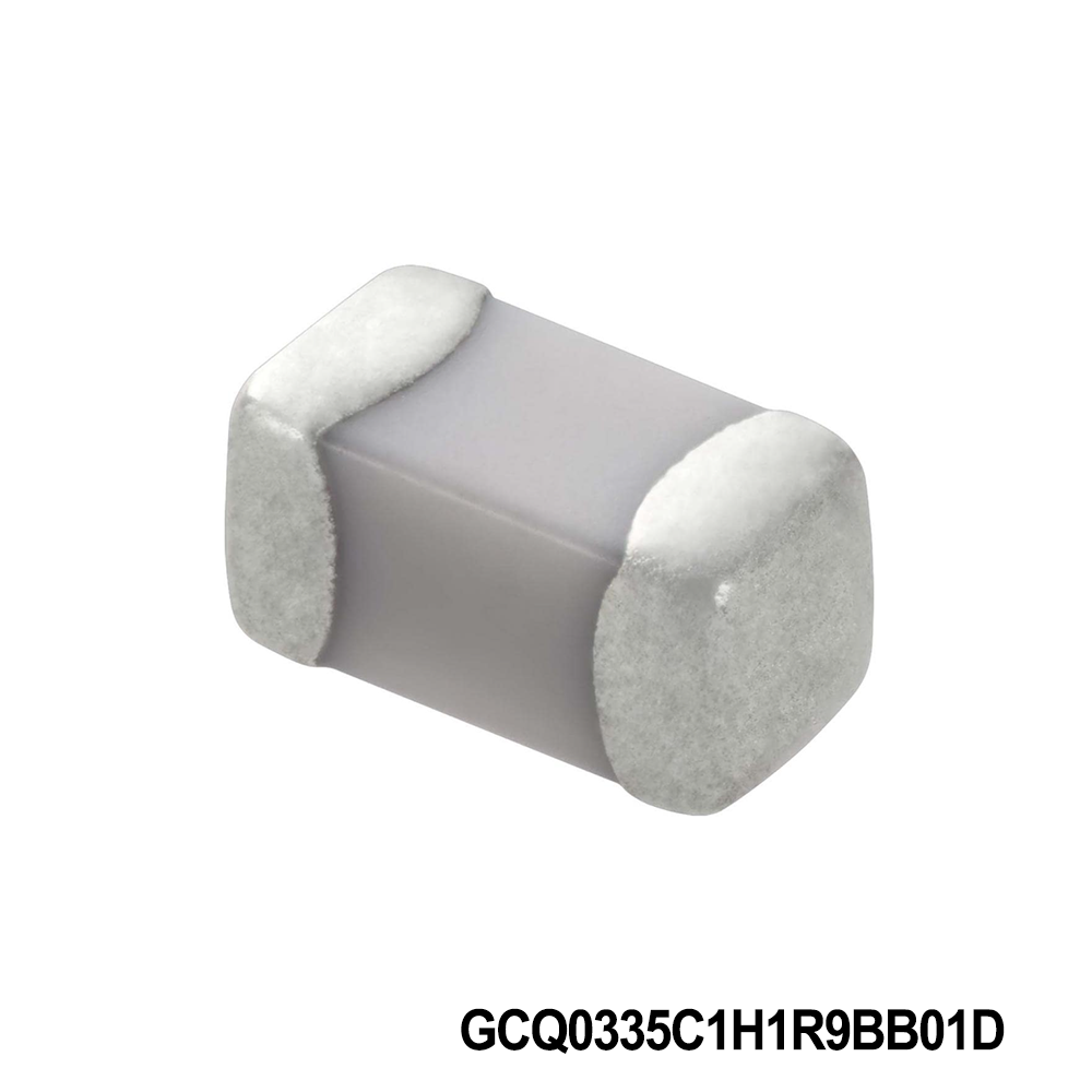 Murata Electronics GCQ0335C1H1R9BB01D Multilayer Ceramic Capacitors MLCC - SMD/SMT 0201 50VDC 1.9pF Tol 0.1pF C0G AEC-Q200