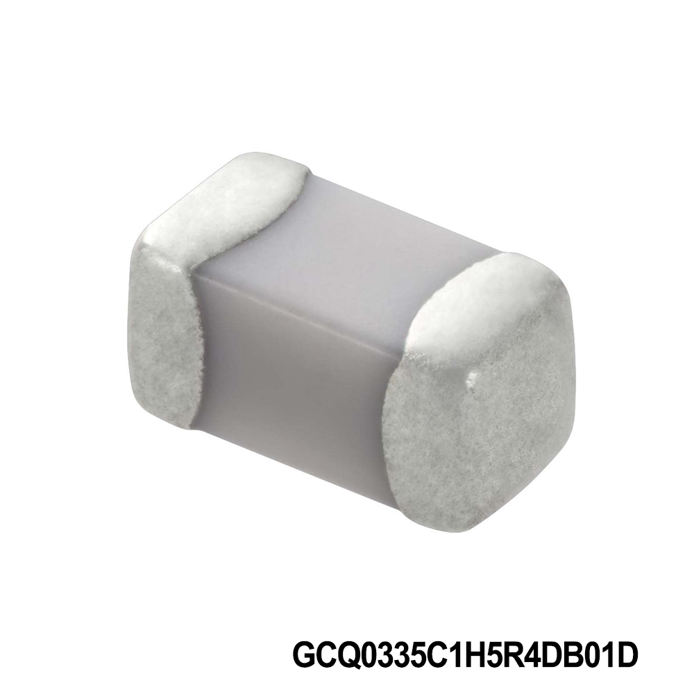 Murata Electronics GCQ0335C1H5R4DB01D Multilayer Ceramic Capacitors MLCC - SMD/SMT 0201 50VDC 5.4pF Tol 0.5pF C0G AEC-Q200