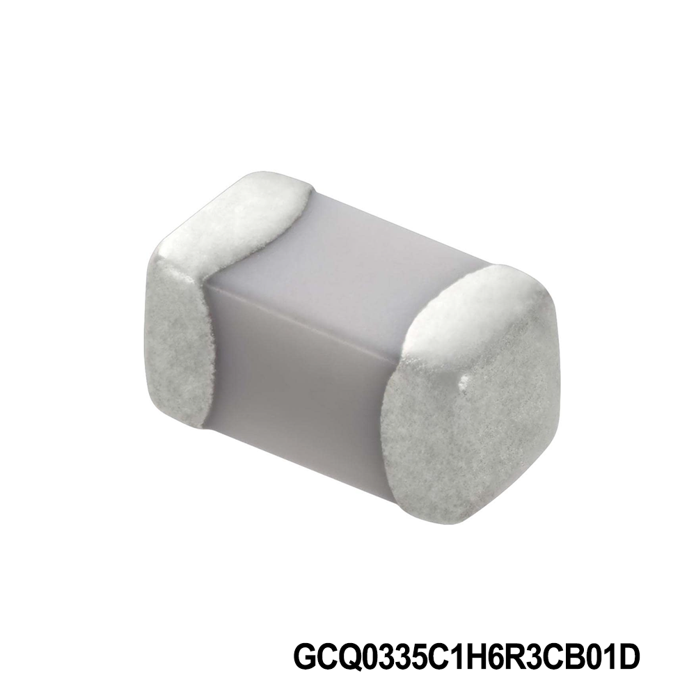 Murata Electronics GCQ0335C1H6R3CB01D Multilayer Ceramic Capacitors MLCC - SMD/SMT 0201 50VDC 6.3pF Tol 0.25pF C0G AEC-Q200