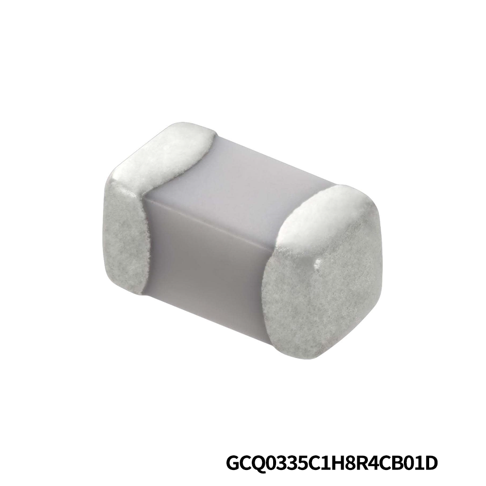 Murata Electronics GCQ0335C1H8R4CB01D Multilayer Ceramic Capacitors MLCC - SMD/SMT 0201 50VDC 8.4pF Tol 0.25pF C0G AEC-Q200