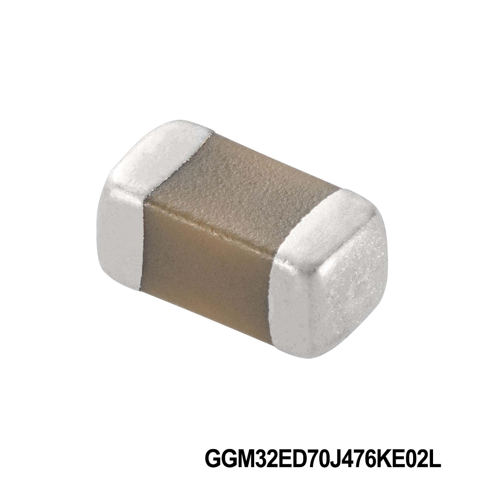Murata Electronics GGM32ED70J476KE02L Multilayer Ceramic Capacitors MLCC - SMD/SMT 1210 6.3VDC 47uF 10% X7T AEC-Q200