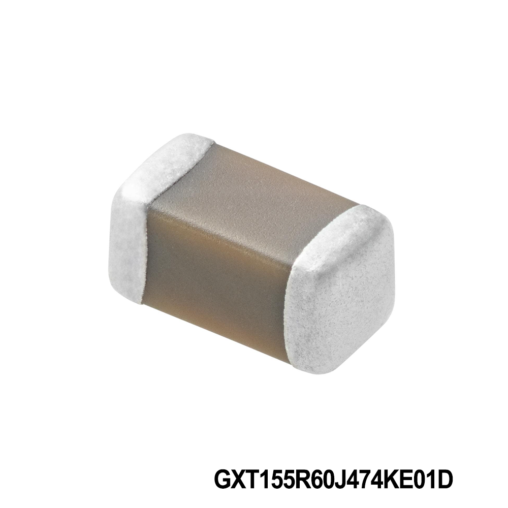 Murata Electronics GXT155R60J474KE01D Multilayer Ceramic Capacitors MLCC - SMD/SMT 0402 6.3VDC 0.47uF 10% X5R AEC-Q200