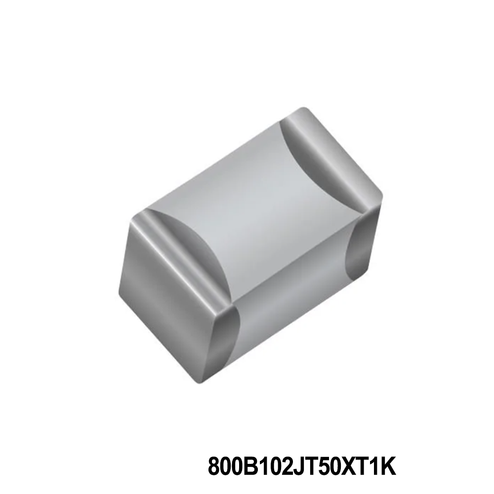 KYOCERA AVX 800B102JT50XT1K Multilayer Ceramic Capacitors MLCC - SMD/SMT 50V 0.001uF Tol 5% Las Mkg