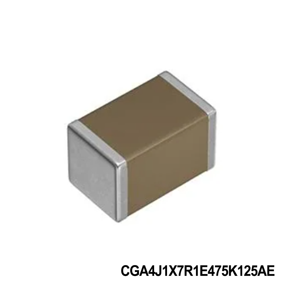 TDK CGA4J1X7R1E475K125AE Multilayer Ceramic Capacitors MLCC - SMD/SMT SOFT 0805 25V 4.7uF X7R 10% AEC-Q200