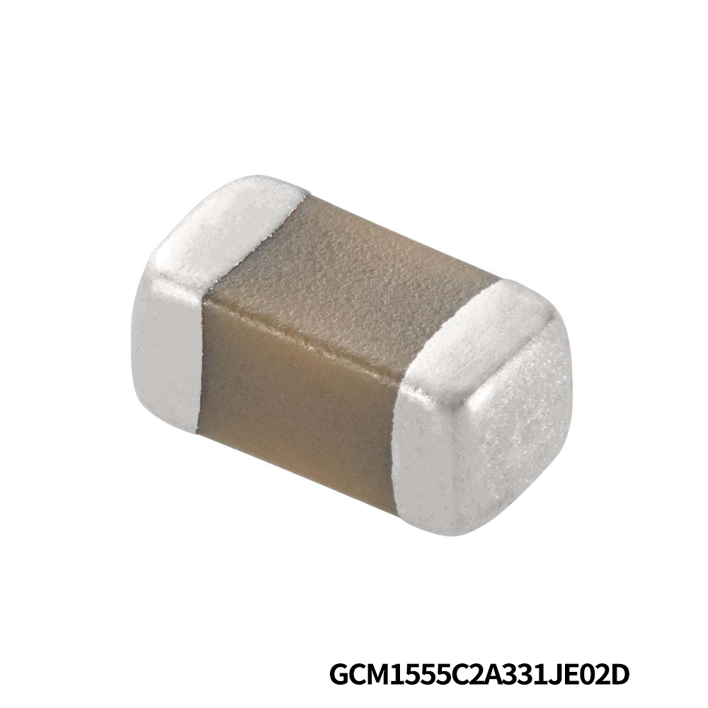 Murata Electronics GCM1555C2A331JE02D Multilayer Ceramic Capacitors MLCC - SMD/SMT 0402 100VDC 330pF 5% C0G AEC-Q200
