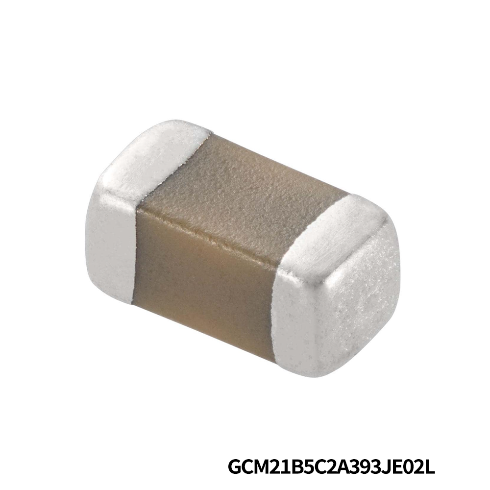 Murata Electronics GCM21B5C2A393JE02L Multilayer Ceramic Capacitors MLCC - SMD/SMT 0805 100VDC 0.039uF 5% C0G AEC-Q200
