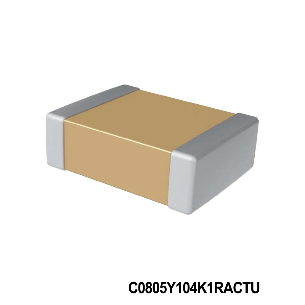 KEMET C0805Y104K1RACTU Multilayer Ceramic Capacitors MLCC - SMD/SMT 100V 0.1uF 10% X7R 0805 -55 / +125C
