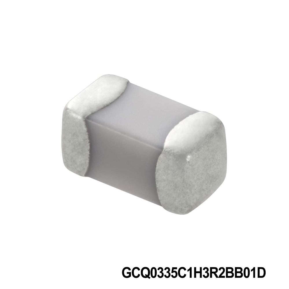 Murata Electronics GCQ0335C1H3R2BB01D Multilayer Ceramic Capacitors MLCC - SMD/SMT 0201 50VDC 3.2pF Tol 0.1pF C0G AEC-Q200