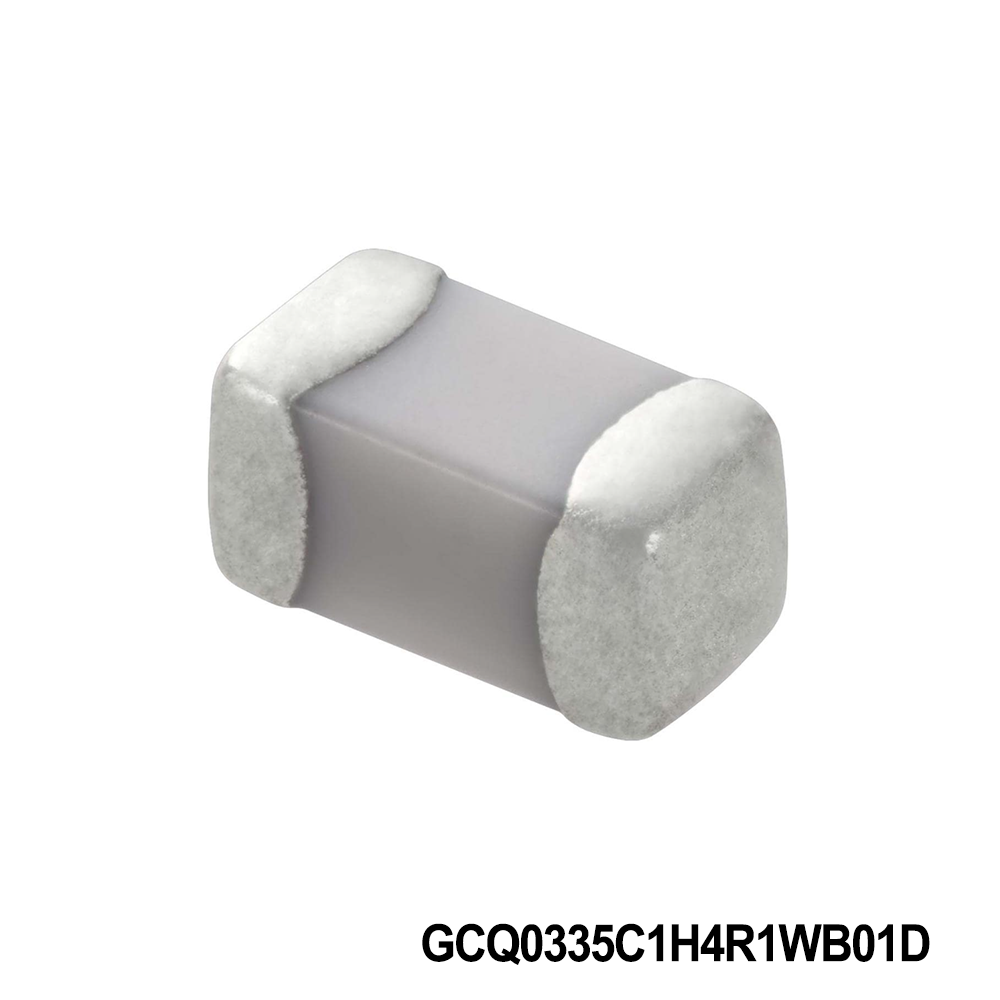 Murata Electronics GCQ0335C1H4R6WB01D Multilayer Ceramic Capacitors MLCC - SMD/SMT 0201 50VDC 4.6pF Tol 0.05pF C0G AEC-Q200