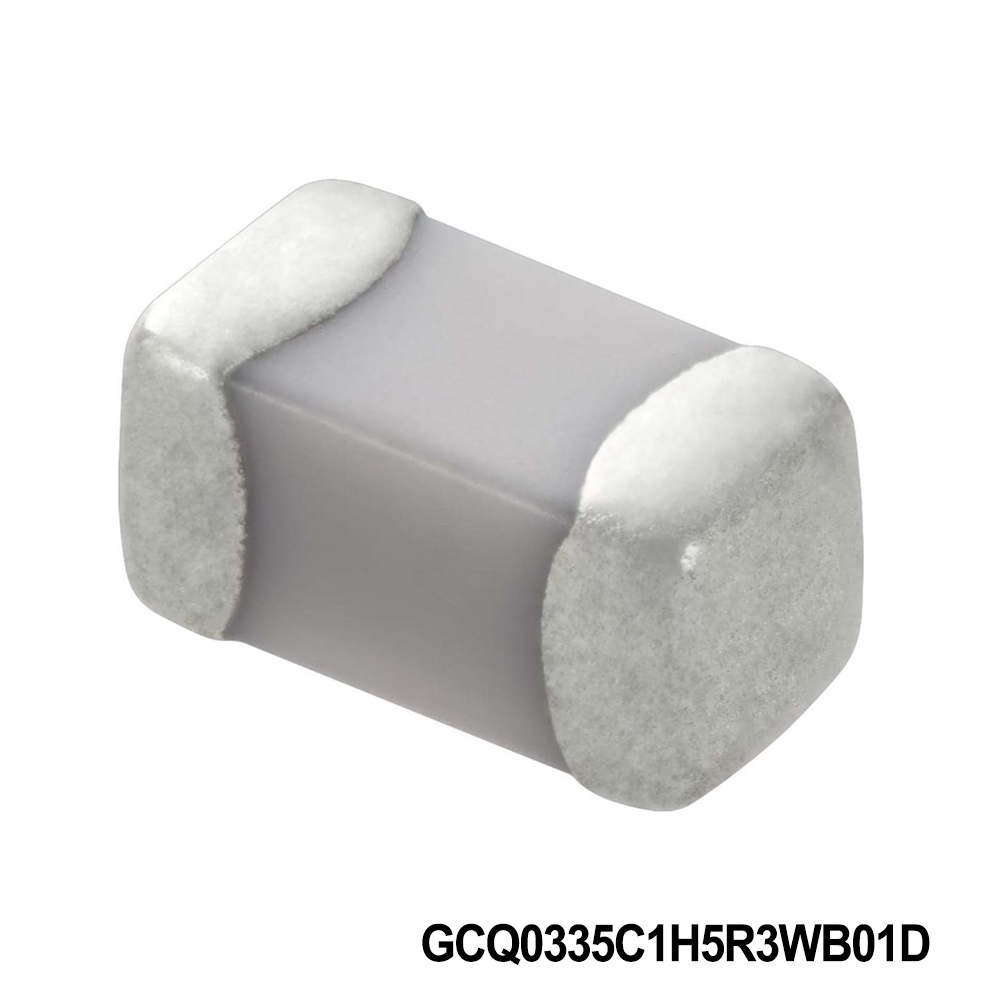 Murata Electronics GCQ0335C1H5R3WB01D Multilayer Ceramic Capacitors MLCC - SMD/SMT 0201 50VDC 5.3pF Tol 0.05pF C0G AEC-Q200