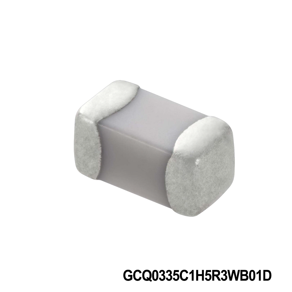 Murata ElectronicsG CQ0335C1H5R3WB01D Multilayer Ceramic Capacitors MLCC - SMD/SMT 0201 50VDC 5.3pF Tol 0.05pF C0G AEC-Q200