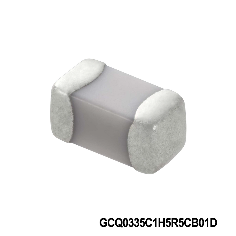Murata Electronics GCQ0335C1H5R5CB01D Multilayer Ceramic Capacitors MLCC - SMD/SMT 0201 50VDC 5.5pF Tol 0.25pF C0G AEC-Q200
