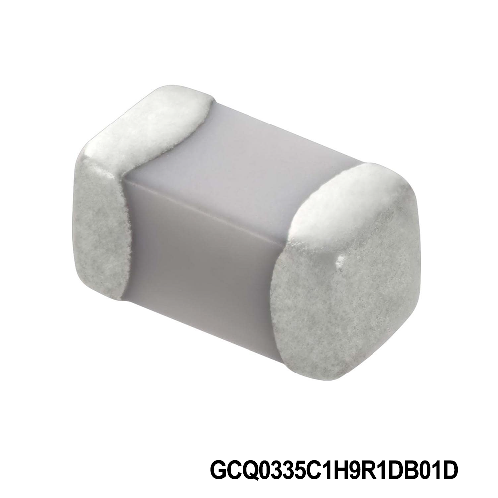 Murata Electronics GCQ0335C1H9R1DB01D Multilayer Ceramic Capacitors MLCC - SMD/SMT 0201 50VDC 9.1pF Tol 0.5pF C0G AEC-Q200