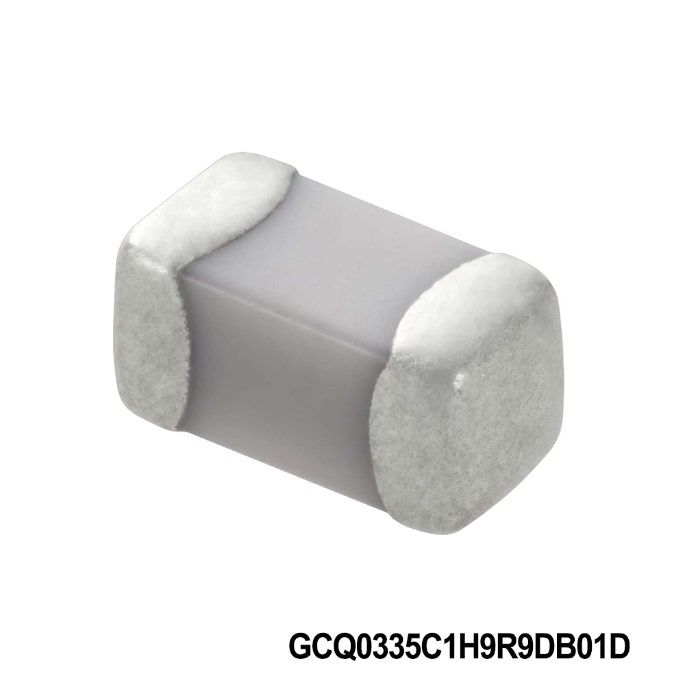 Murata Electronics GCQ0335C1H9R9DB01D Multilayer Ceramic Capacitors MLCC - SMD/SMT 0201 50VDC 9.9pF Tol 0.5pF C0G AEC-Q200
