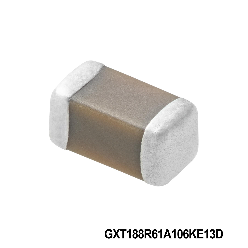 Murata Electronics GXT188R61A106KE13D Multilayer Ceramic Capacitors MLCC - SMD/SMT 0603 10VDC 10uF 10% X5R AEC-Q200