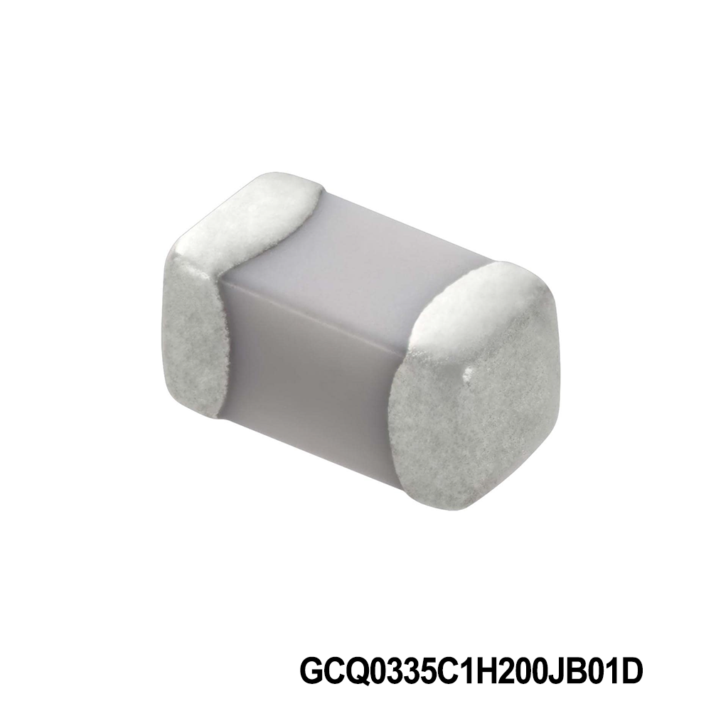 Murata Electronics GCQ0335C1H200JB01D Multilayer Ceramic Capacitors MLCC - SMD/SMT 0201 50VDC 20pF 5% C0G AEC-Q200
