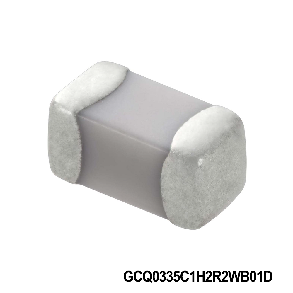 Murata Electronics GCQ0335C1H2R2WB01D Multilayer Ceramic Capacitors MLCC - SMD/SMT 0201 50VDC 2.2pF Tol 0.05pF C0G AEC-Q200