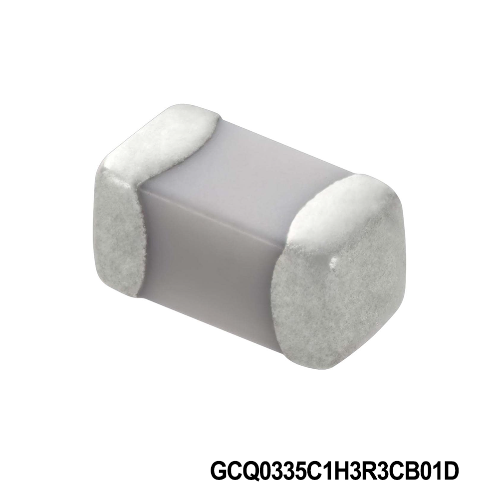 Murata Electronics GCQ0335C1H3R3CB01D Multilayer Ceramic Capacitors MLCC - SMD/SMT 0201 50VDC 3.3pF Tol 0.25pF C0G AEC-Q200