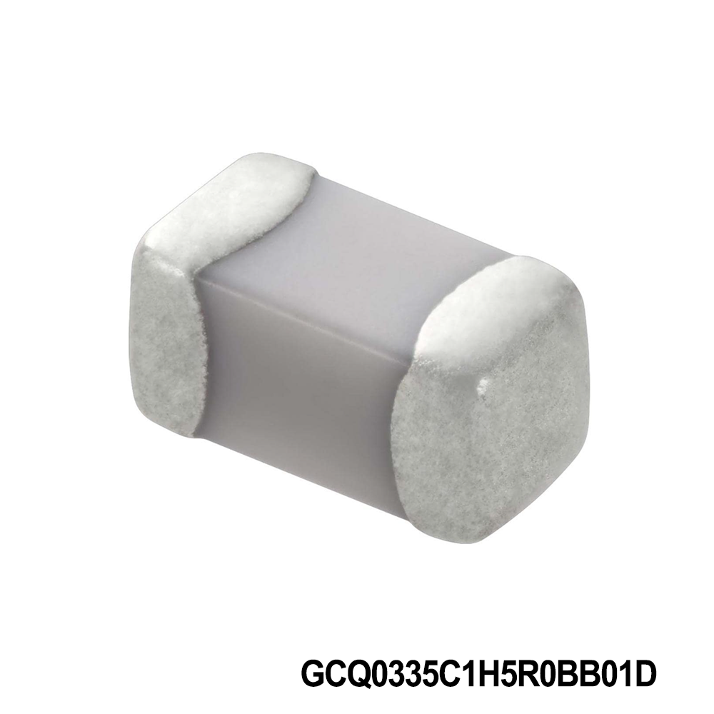 Murata Electronics GCQ0335C1H5R0BB01D Multilayer Ceramic Capacitors MLCC - SMD/SMT 0201 50VDC 5pF Tol 0.1pF C0G AEC-Q200