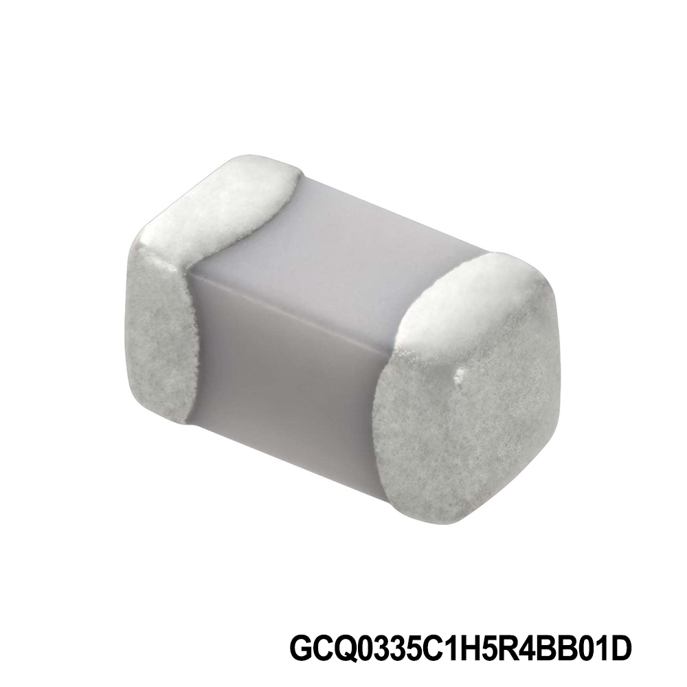 Murata Electronics GCQ0335C1H5R4BB01D Multilayer Ceramic Capacitors MLCC - SMD/SMT 0201 50VDC 5.4pF Tol 0.1pF C0G AEC-Q200