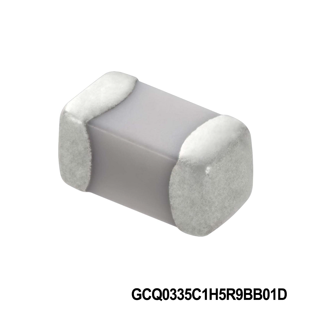 Murata Electronics GCQ0335C1H5R9BB01D Multilayer Ceramic Capacitors MLCC - SMD/SMT 0201 50VDC 5.9pF Tol 0.1pF C0G AEC-Q200