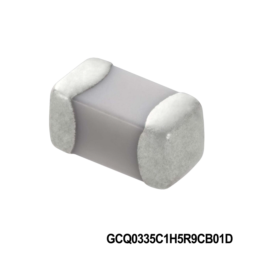 Murata Electronics GCQ0335C1H5R9CB01D Multilayer Ceramic Capacitors MLCC - SMD/SMT 0201 50VDC 5.9pF Tol 0.25pF C0G AEC-Q200