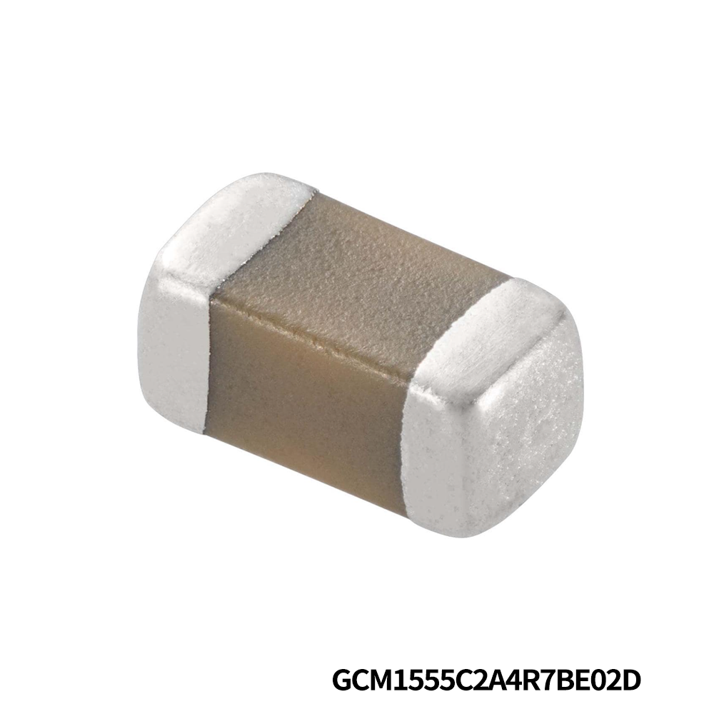 Murata Electronics GCM1555C2A4R7BE02D Multilayer Ceramic Capacitors MLCC - SMD/SMT 0402 100VDC 4.7pF Tol 0.1pF C0G AEC-Q200