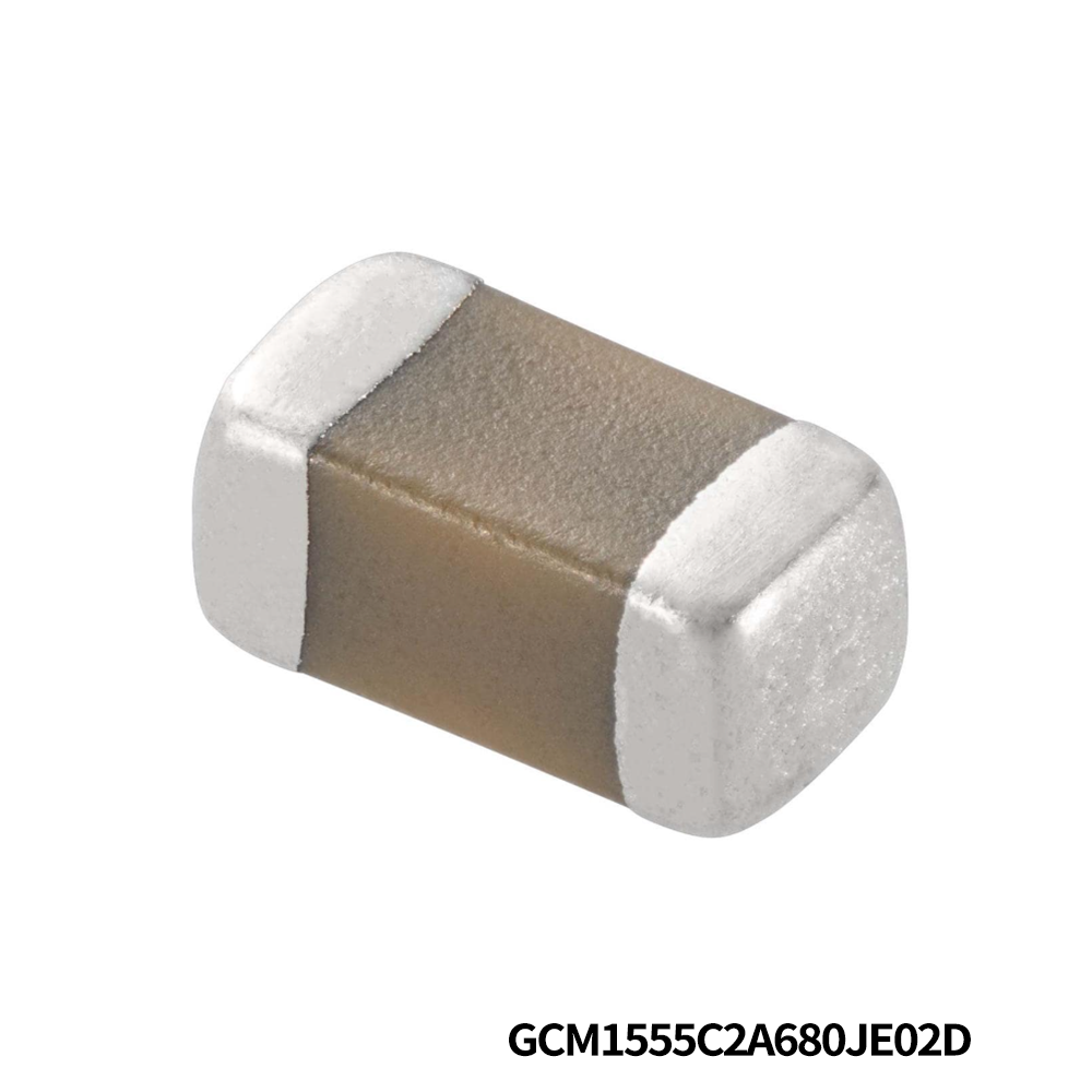 Murata Electronics GCM1555C2A680JE02D Multilayer Ceramic Capacitors MLCC - SMD/SMT 0402 100VDC 68pF 5% C0G AEC-Q200
