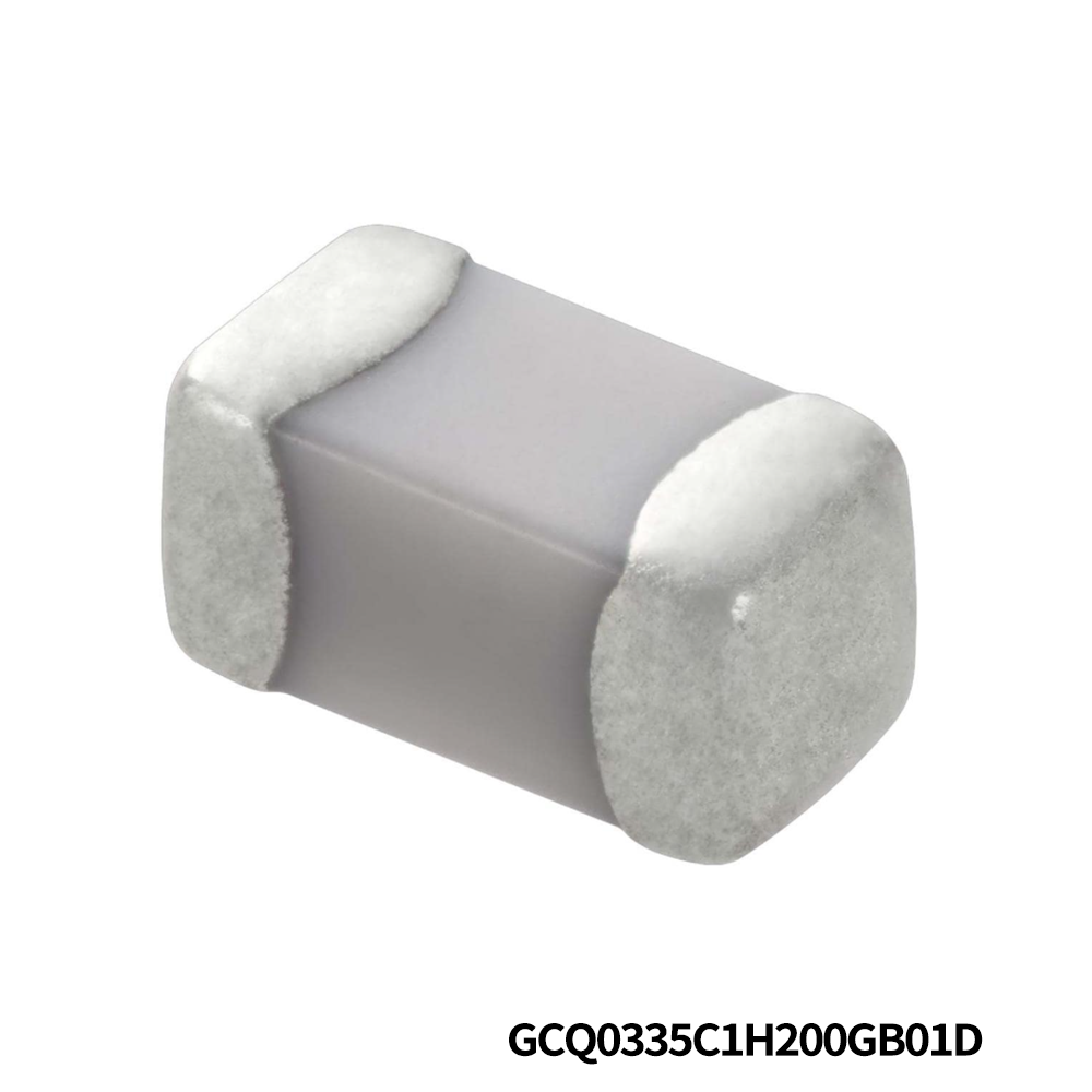 Murata Electronics GCQ0335C1H200GB01D Multilayer Ceramic Capacitors MLCC - SMD/SMT 0201 50VDC 20pF 2% C0G AEC-Q200