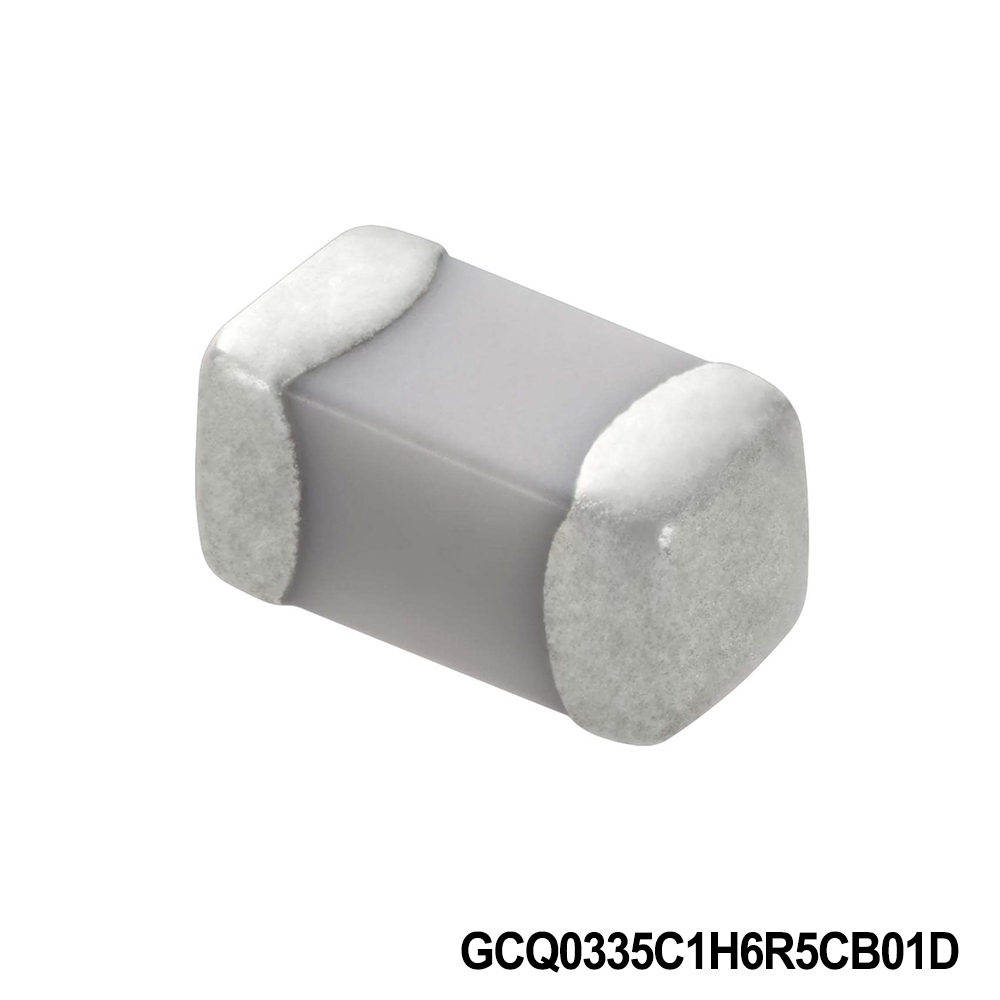 Murata Electronics GCQ0335C1H6R5CB01D Multilayer Ceramic Capacitors MLCC - SMD/SMT 0201 50VDC 6.5pF Tol 0.25pF C0G AEC-Q200