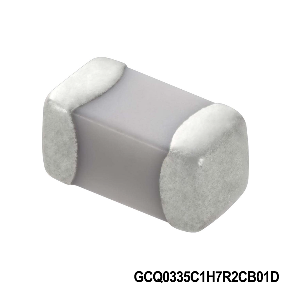 Murata Electronics GCQ0335C1H7R2CB01D Multilayer Ceramic Capacitors MLCC - SMD/SMT 0201 50VDC 7.2pF Tol 0.25pF C0G AEC-Q200