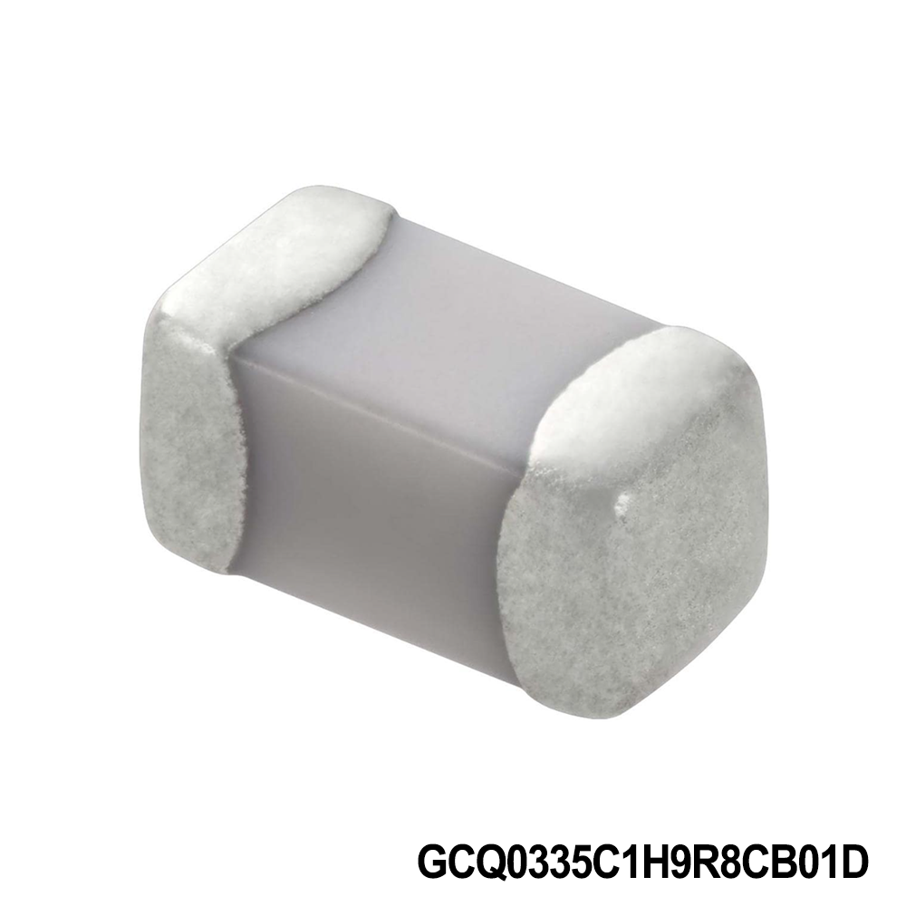 Murata Electronics GCQ0335C1H9R8CB01D Multilayer Ceramic Capacitors MLCC - SMD/SMT 0201 50VDC 9.8pF Tol 0.25pF C0G AEC-Q200