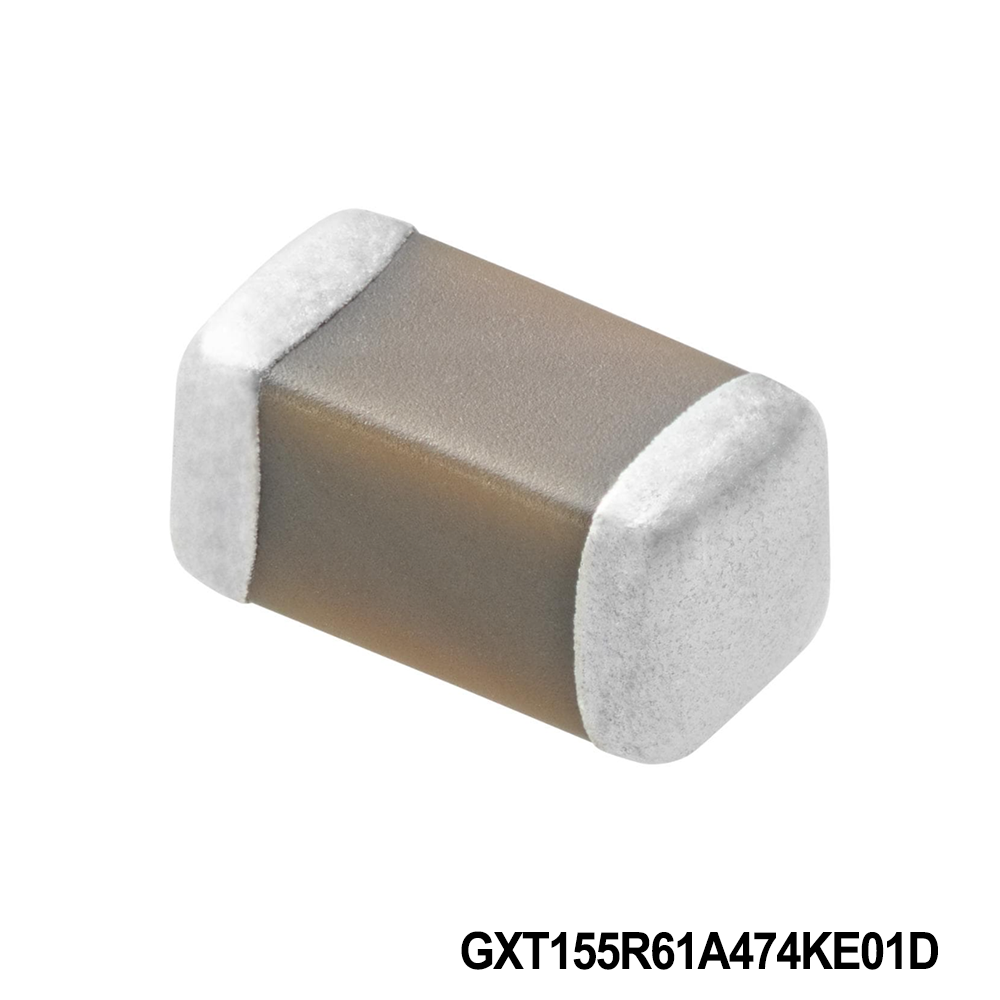 Murata Electronics GXT155R61A474KE01D Multilayer Ceramic Capacitors MLCC - SMD/SMT 0402 10VDC 0.47uF 10% X5R AEC-Q200