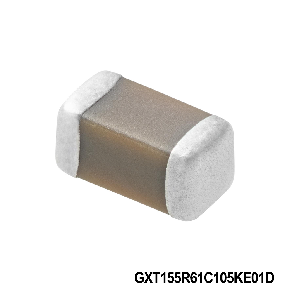 Murata Electronics GXT155R61C105KE01D Multilayer Ceramic Capacitors MLCC - SMD/SMT 0402 16VDC 1uF 10% X5R AEC-Q200