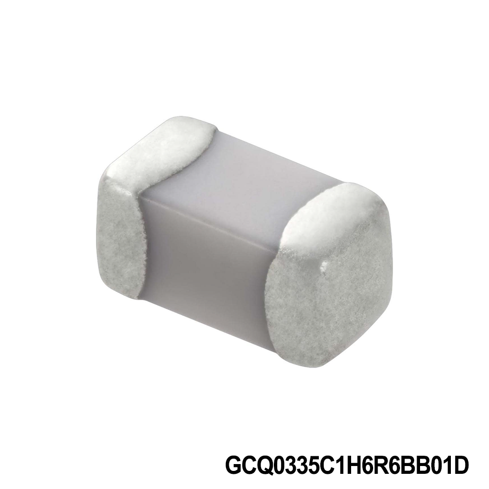 Murata Electronics GCQ0335C1H6R6BB01D Multilayer Ceramic Capacitors MLCC - SMD/SMT 0201 50VDC 6.6pF Tol 0.1pF C0G AEC-Q200