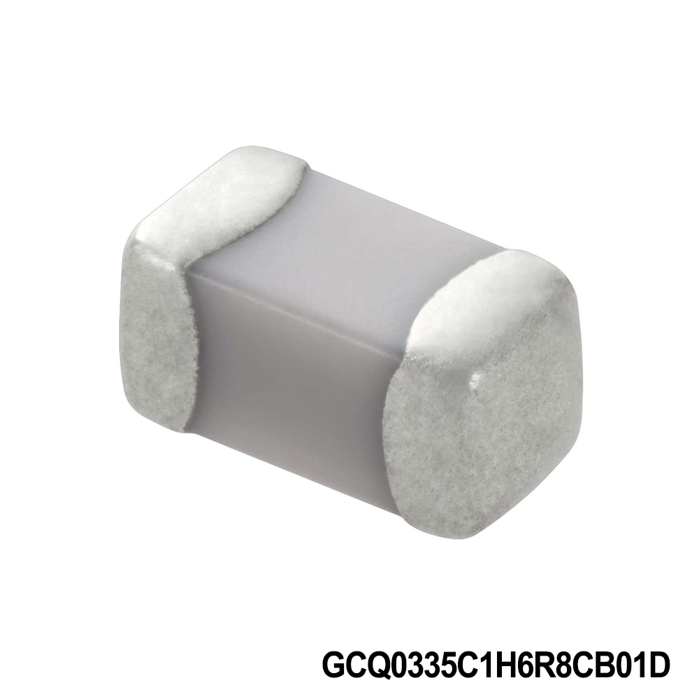 Murata Electronics GCQ0335C1H6R8CB01D Multilayer Ceramic Capacitors MLCC - SMD/SMT 0201 50VDC 6.8pF Tol 0.25pF C0G AEC-Q200