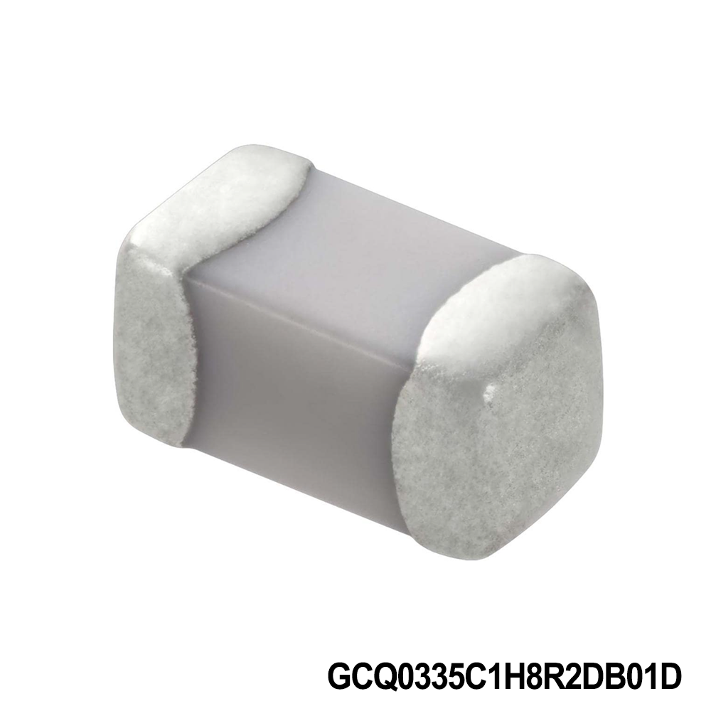 Murata Electronics GCQ0335C1H8R2DB01D Multilayer Ceramic Capacitors MLCC - SMD/SMT 0201 50VDC 8.2pF Tol 0.5pF C0G AEC-Q200