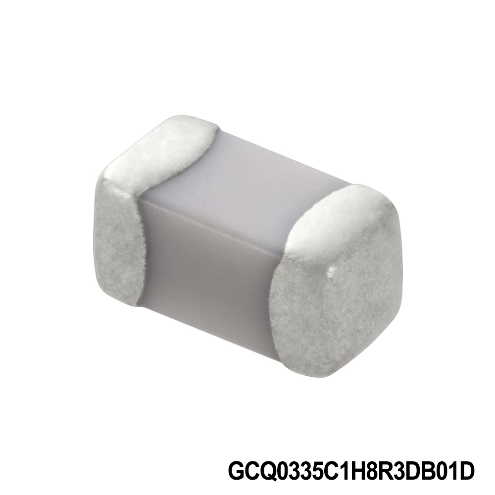 Murata Electronics GCQ0335C1H8R4WB01D Multilayer Ceramic Capacitors MLCC - SMD/SMT 0201 50VDC 8.4pF Tol 0.05pF C0G AEC-Q200