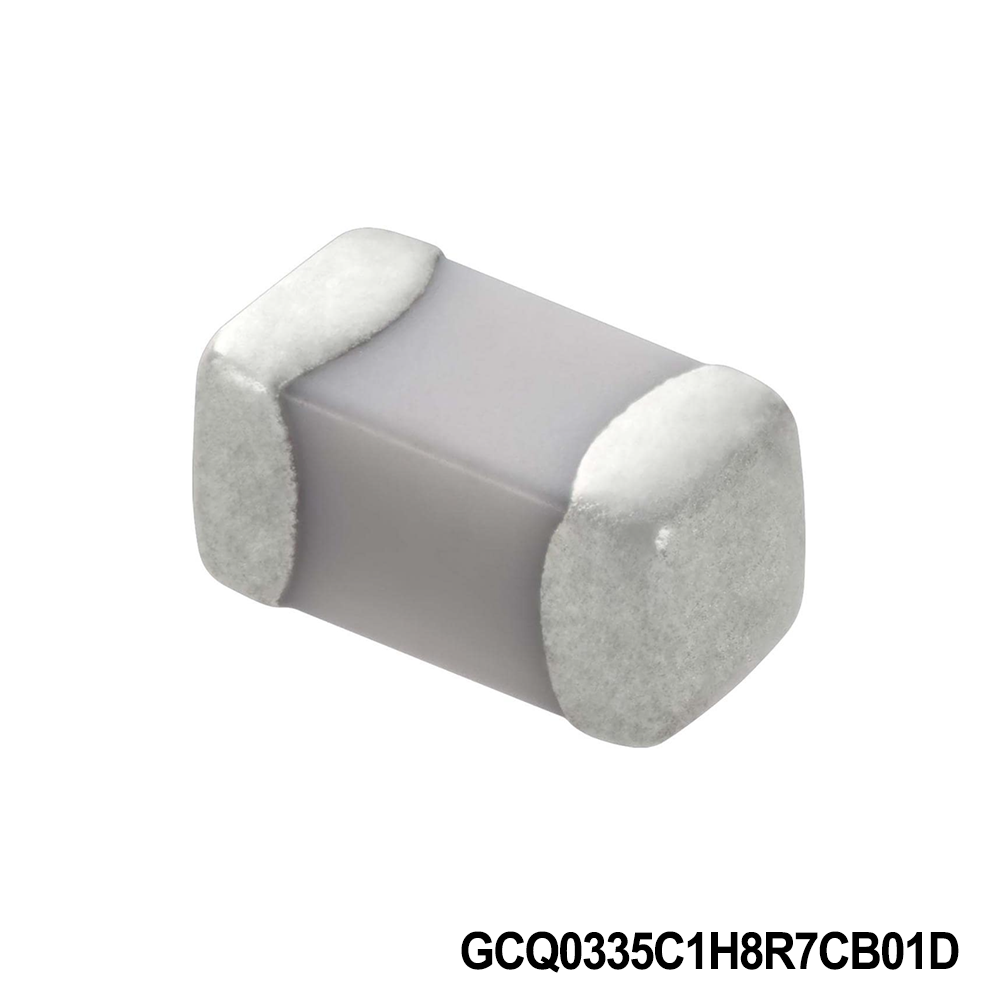 Murata Electronics GCQ0335C1H8R7CB01D Multilayer Ceramic Capacitors MLCC - SMD/SMT 0201 50VDC 8.7pF Tol 0.25pF C0G AEC-Q200