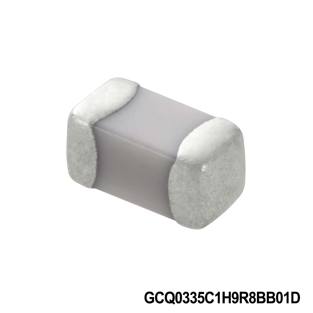 Murata Electronics GCQ0335C1H9R8BB01D Multilayer Ceramic Capacitors MLCC - SMD/SMT 0201 50VDC 9.8pF Tol 0.1pF C0G AEC-Q200