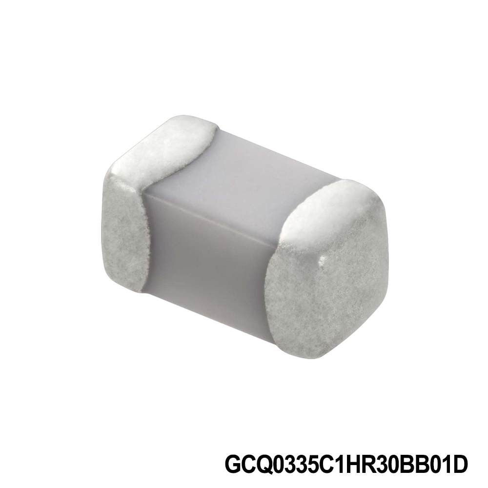 Murata Electronics GCQ0335C1HR30BB01D Multilayer Ceramic Capacitors MLCC - SMD/SMT 0201 50VDC 0.3pF Tol 0.1pF C0G AEC-Q200