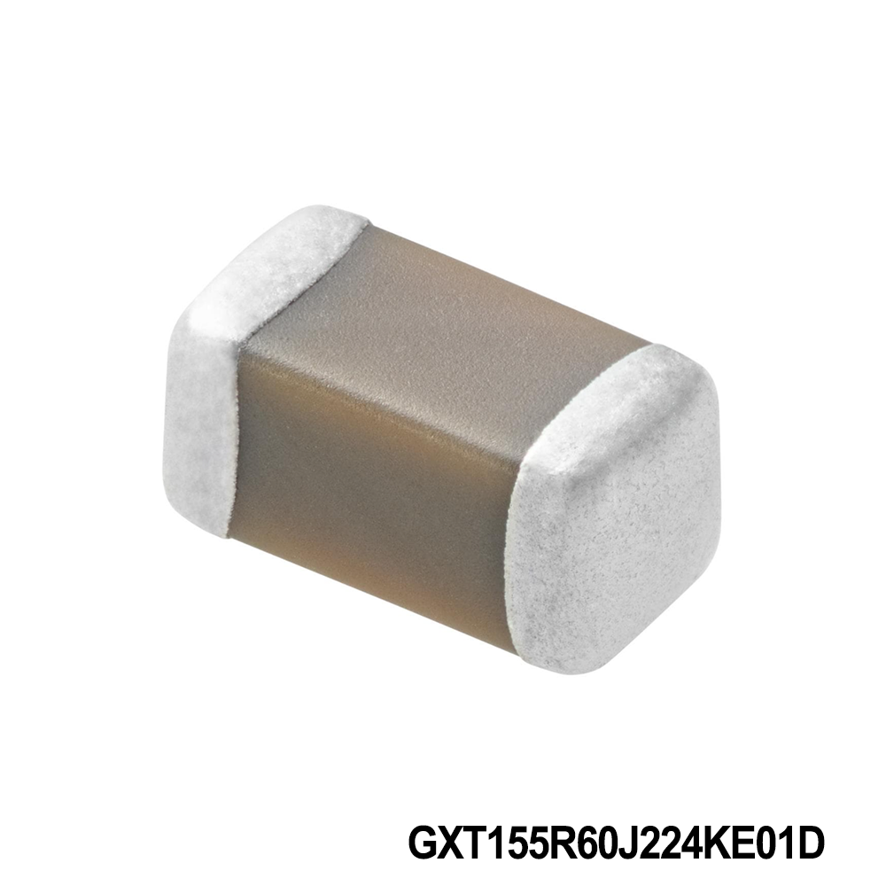 Murata Electronics GXT155R60J224KE01D Multilayer Ceramic Capacitors MLCC - SMD/SMT 0402 6.3VDC 0.22uF 10% X5R AEC-Q200