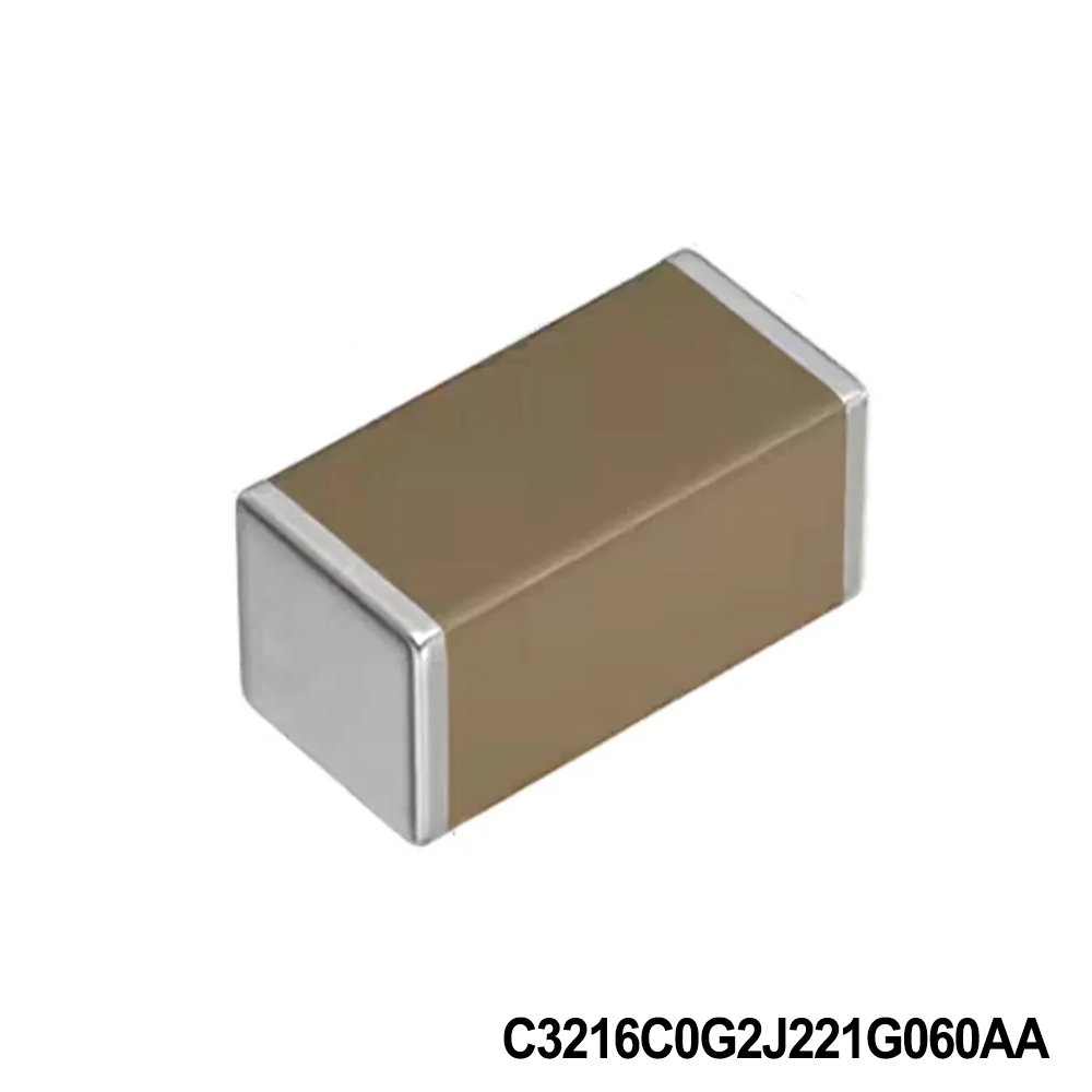 TDK C3216C0G2J221G060AA Multilayer Ceramic Capacitors MLCC - SMD/SMT Commercial Grade,MLCC,1206,C0G,630V,220pF,+/-2%,0.6mm