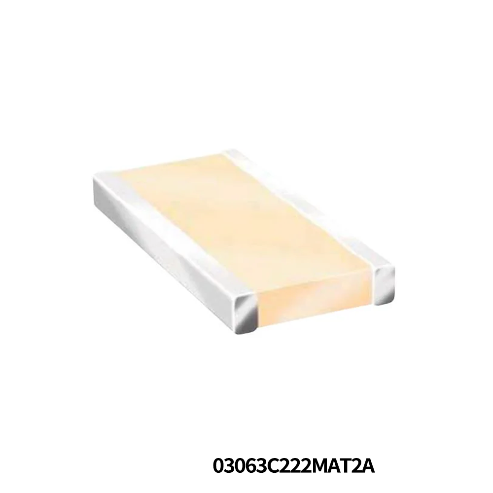 KYOCERA AVX 03063C222MAT2A Multilayer Ceramic Capacitors MLCC - SMD/SMT KGL15ZR71E222MT NEW GLOBAL PN 25V 2200pF A 581-KGL15ZR71E222MT